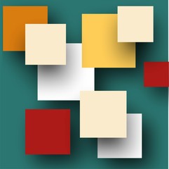 Vector color empty geometric square. Modern abstract backdrop. Square color abstract background.