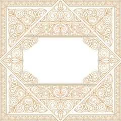 Vintage ornate decorative design template card