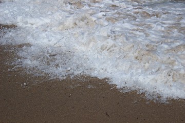 Fototapeta na wymiar Italy: Sardinian sea foam.