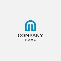 letter A logo design template