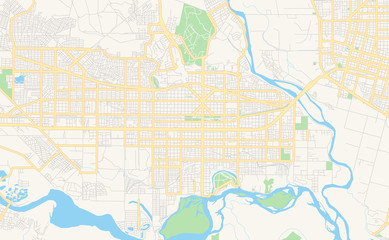 Printable street map of Neuquen, Argentina