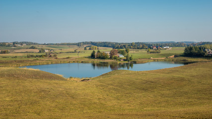 Obraz premium Lake Jesieryn on Suwalszczyzna near Wizajny, Podlaskie, Poland