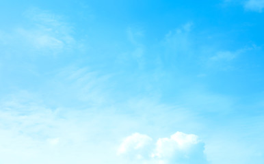 blue sky with beautiful natural white clouds