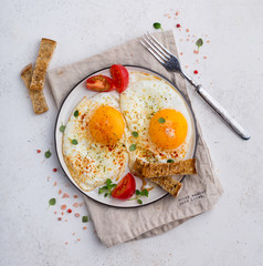 Fried eggs
