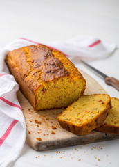 Cut loaf cake