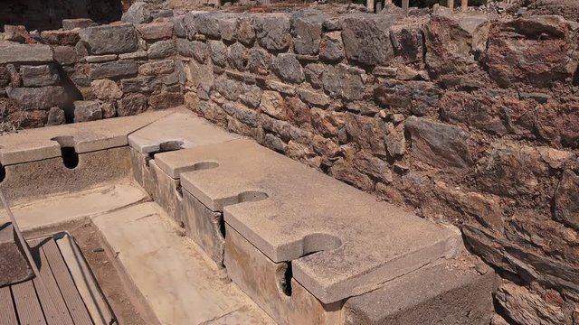 The ruins of the ancient city of Ephesus, Turkey, Kusadasi