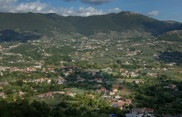 Fototapeta na wymiar Alatri Italy. Panoramic view.