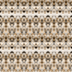 Seamless abstract pattern. Beige brown ethnic ornament.