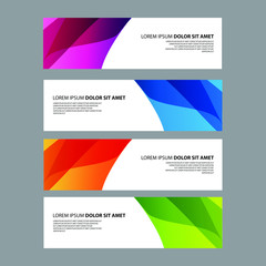 Fototapeta premium Vector Abstract design banner web template