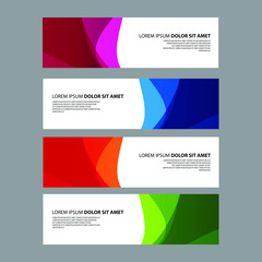Fototapeta premium Vector Abstract design banner web template