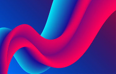 Colorful flow liquid in future design style. Trendy Innovations blend systems. Beautiful fluid shape. Awesome abstract overflow substance. Concept spot for design.