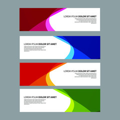 Fototapeta premium Vector Abstract design banner web template
