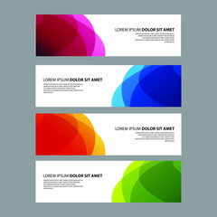 Fototapeta premium Vector Abstract design banner web template