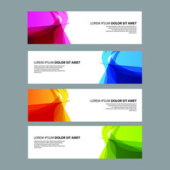 Fototapeta premium Vector Abstract design banner web template