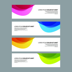 Fototapeta premium Vector Abstract design banner web template