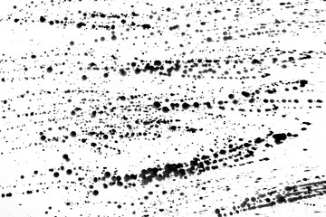 black ink textures, Ink brush isolated on white background