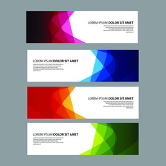 Fototapeta premium Vector Abstract design banner web template