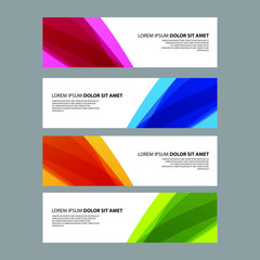 Fototapeta premium Vector Abstract design banner web template