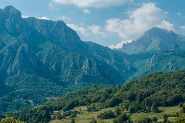 Fototapeta na wymiar Alpine landscape near Lecco, Lombardia, Italy