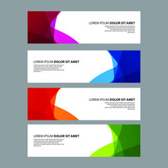 Fototapeta premium Vector Abstract design banner web template