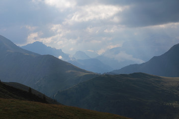 Mountain alpine landscape. Dolomites, Italy