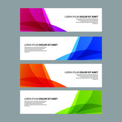 Fototapeta premium Vector Abstract design banner web template