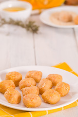 Pumpkin chicken meatballs.