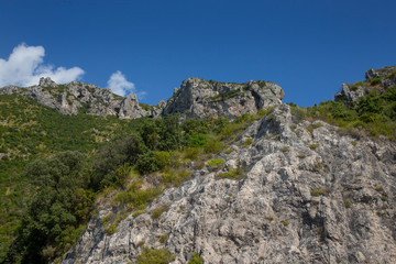 Fototapeta na wymiar Amalfi coast Italy. Salerno region. Mediterranean. Mountains