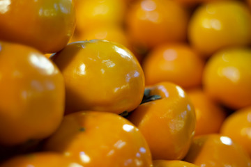 Beautiful Ripe persimmon fruit as background