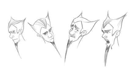 Character expressions for animation and design.