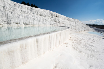 Obraz premium Thermal springs of Pamukkale, Turkey