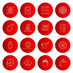 Simple Set of Universal Related Color Icons