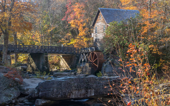 Glade Creek Grist Mill in Babcock State Park West Virginia