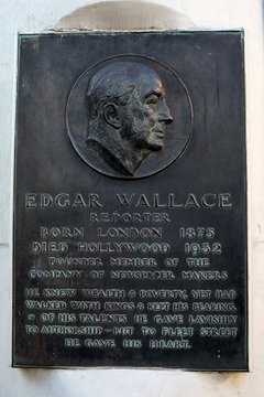 Edgar Wallace Plaque in London