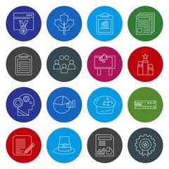 Set of 16 Universal Pixel Perfect Icons