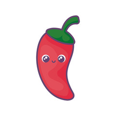 peppers mexican in white background