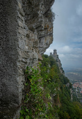 Fototapeta na wymiar San Marino.Castle and panoramic view