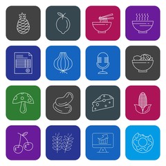 Set of 16 Universal Pixel Perfect Icons