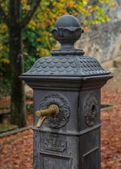 San Marino. Old Waterpump. Fall