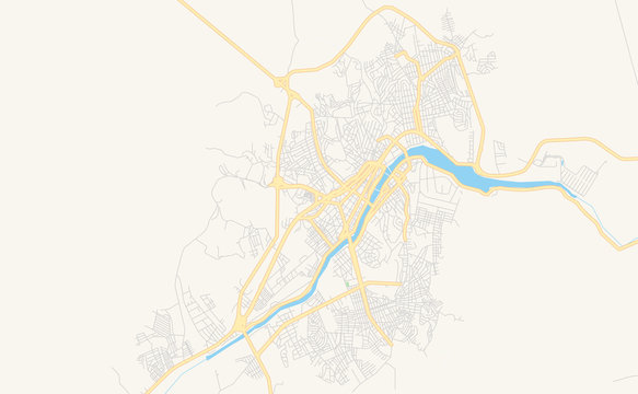 Printable street map of Itabuna, Brazil