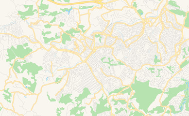 Printable street map of Itapevi, Brazil