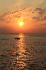 西伊豆　沢田公園からの夕陽