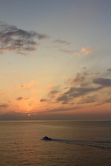 西伊豆　沢田公園からの夕陽