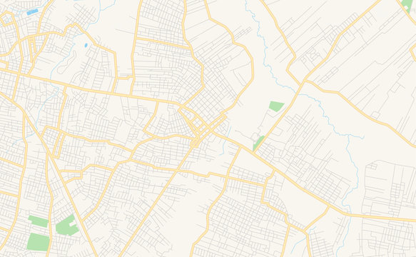 Printable street map of Capiata, Paraguay