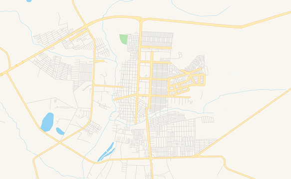 Printable Street Map Of Planaltina, Brazil