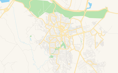Printable street map of Camacari, Brazil