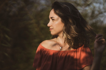 portrait of a beautiful young girl