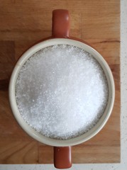 a pot of sea salt