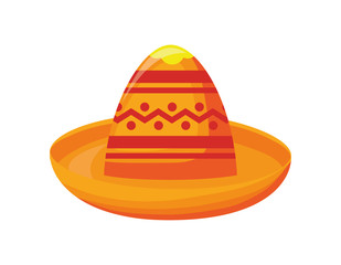 mexican hat in white background