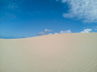 sand dunes and blue sky